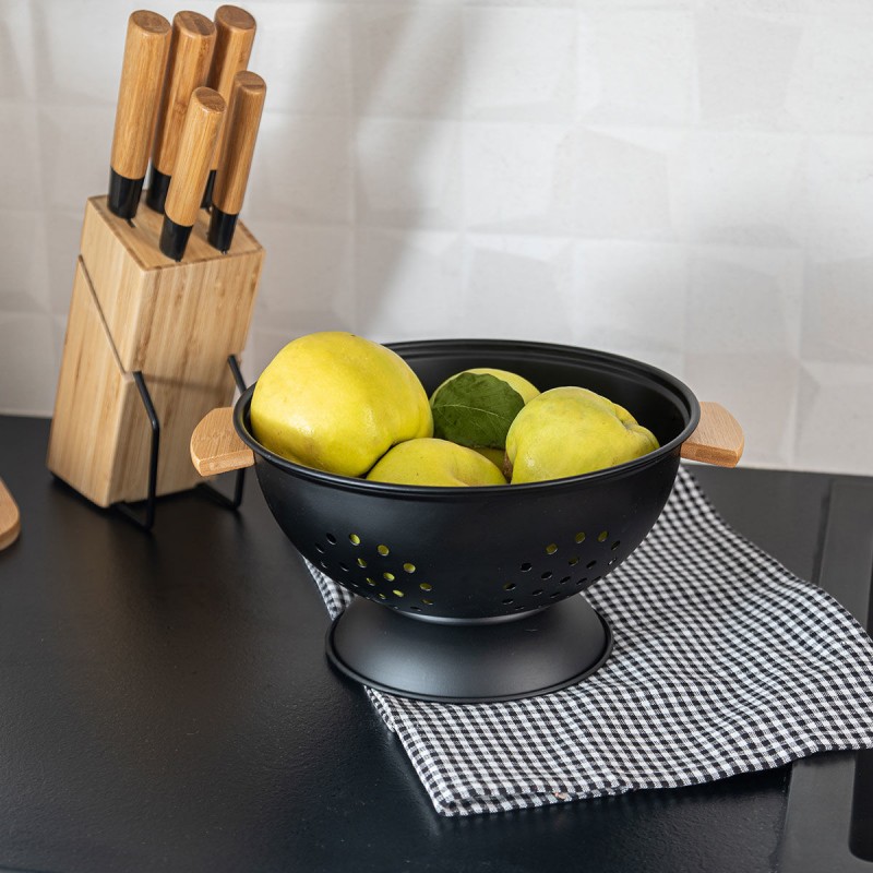 ΣΟΥΡΩΤΗΡΙ ΖΥΜΑΡΙΚΩΝ BAMBOO ESSENTIALS ΜΕΤΑΛΛΙΚΟ ΜΕ ΛΑΒΕΣ 24x24x13.7cm ΜΑΥΡΟ ΣΟΥΡΩΤΗΡΙ ΖΥΜΑΡΙΚΩΝ BAMBOO ESSENTIALS ΜΕΤΑΛΛΙΚΟ ΜΕ ΛΑΒΕΣ 24x24x13.7cm ΜΑΥΡΟ