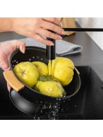 ΣΟΥΡΩΤΗΡΙ ΖΥΜΑΡΙΚΩΝ BAMBOO ESSENTIALS ΜΕΤΑΛΛΙΚΟ ΜΕ ΛΑΒΕΣ 24x24x13.7cm ΜΑΥΡΟ ΣΟΥΡΩΤΗΡΙ ΖΥΜΑΡΙΚΩΝ BAMBOO ESSENTIALS ΜΕΤΑΛΛΙΚΟ ΜΕ ΛΑΒΕΣ 24x24x13.7cm ΜΑΥΡΟ