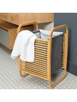 ΚΑΛΑΘΙ ΑΠΛΥΤΩΝ BAMBOO ESSENTIALS ΜΕ ΘΗΚΗ ΠΟΛΥΕΣΤΕΡΑ 40x35x60.5cm