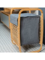 ΚΑΛΑΘΙ ΑΠΛΥΤΩΝ BAMBOO ESSENTIALS ΜΕ ΘΗΚΗ ΠΟΛΥΕΣΤΕΡΑ 40x35x60.5cm