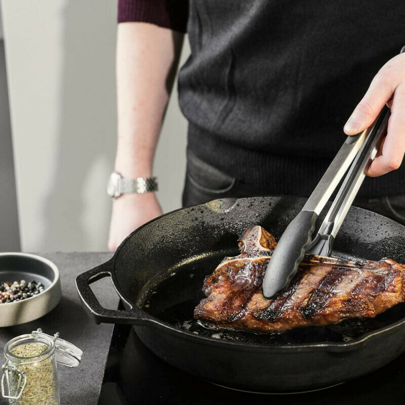 ΛΑΒΙΔΑ ΙΝΟΧ 34.5CM ΣΙΛΙΚΟΝΗΣ ΜΑΥΡΗ