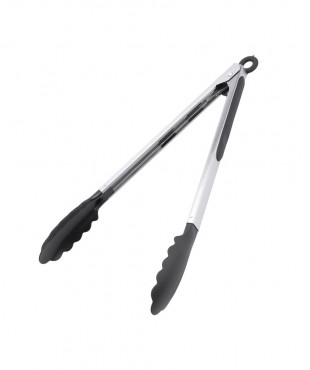 40775 TONG5510 ΛΑΒΙΔΑ INOX ΣΙΛΙΚΟΝΗΣ ΜΑΥΡΗ 24CM