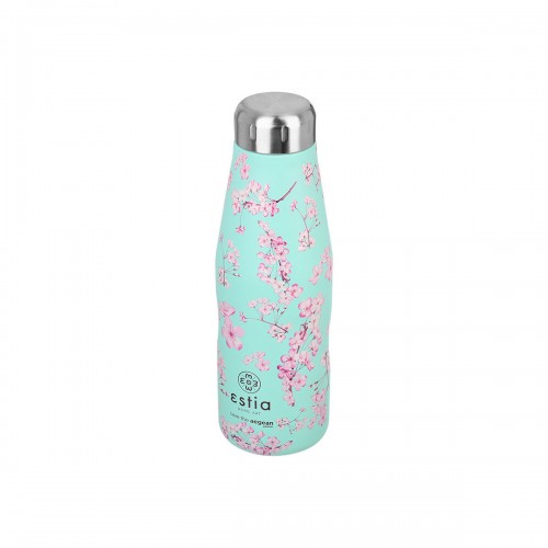 ΘΕΡΜΟΣ TRAVEL FLASK SAVE THE AEGEAN 500ml BLOSSOM GREEN
