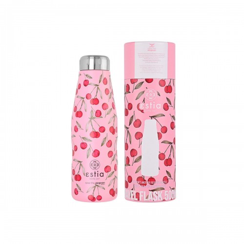 ΘΕΡΜΟΣ TRAVEL FLASK SAVE THE AEGEAN 500ml CHERRY ROSE