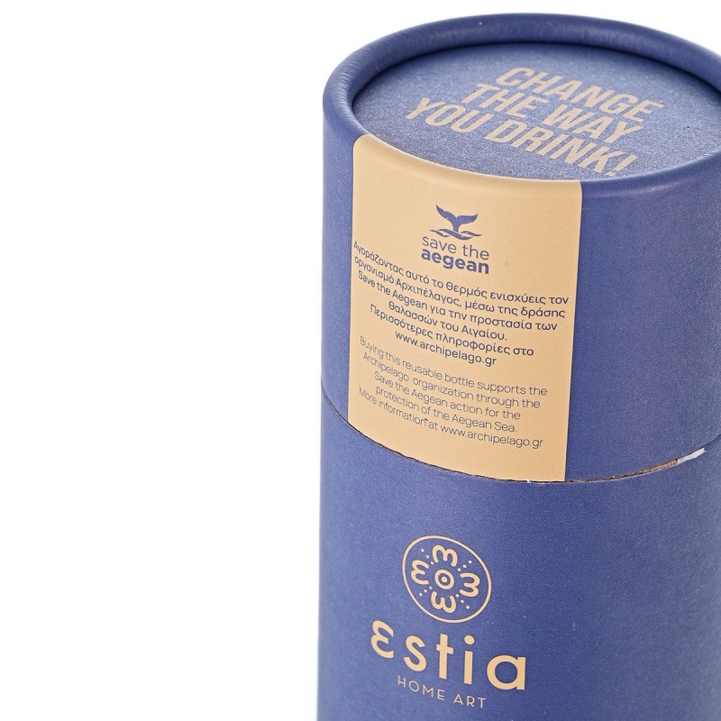 ΘΕΡΜΟΣ TRAVEL CUP SAVE THE AEGEAN 500ml DENIM BLUE