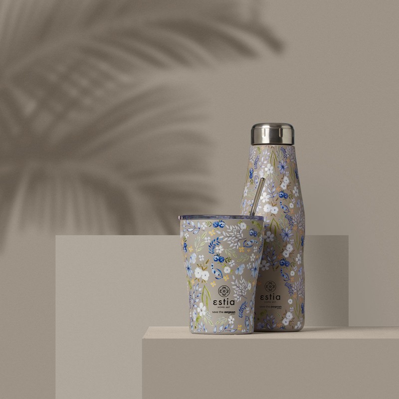 ΘΕΡΜΟΣ TRAVEL FLASK SAVE THE AEGEAN 500ml SYMPHONY TAUPE