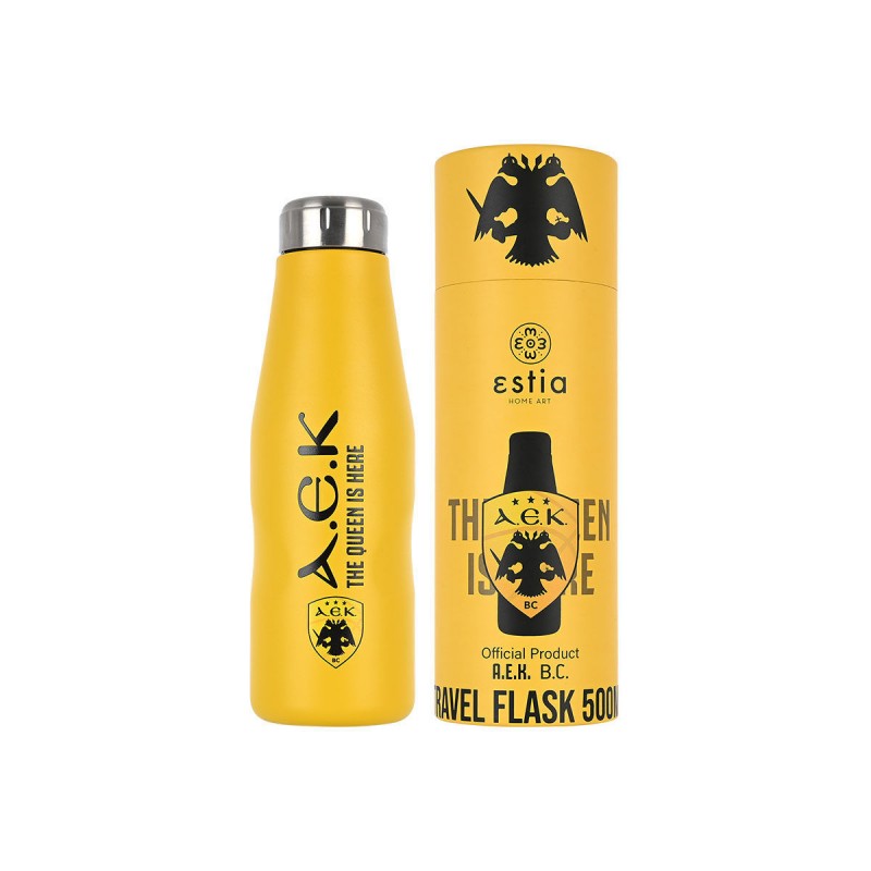 ΘΕΡΜΟΣ TRAVEL FLASK AEK BC EDITION 500ml ΘΕΡΜΟΣ TRAVEL FLASK AEK BC EDITION 500ml