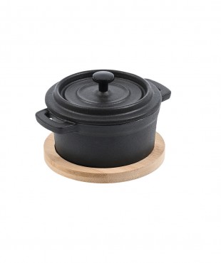 ΚΑΤΣΑΡΟΛΑΚΙ ΣΕΡΒΙΡΙΣΜΑΤΟΣ IRON SERIES ΜΑΝΤΑΜΕΝΙΟ ΜΕ ΒΑΣΗ BAMBOO 10CM