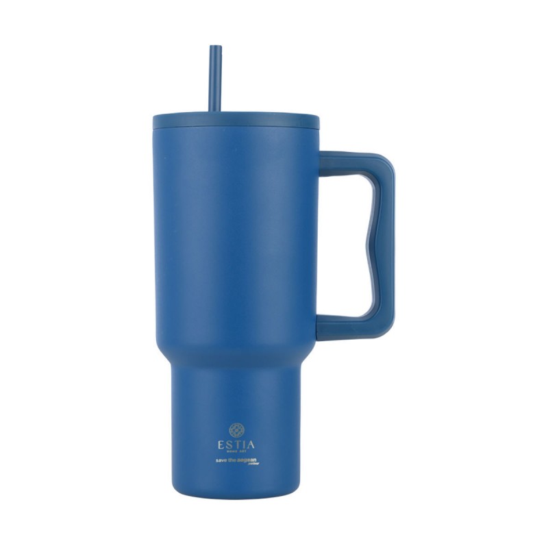 STRAW TUMBLER XL STA 900ML ΜΟΝΟΧΡΩΜΟ