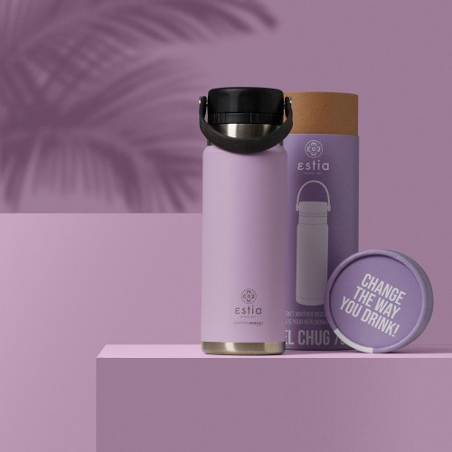 ΘΕΡΜΟΣ TRAVEL CHUG SAVE THE AEGEAN 500ml LAVENDER PURPLE