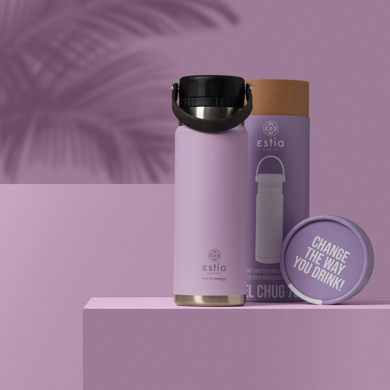 ΘΕΡΜΟΣ TRAVEL CHUG SAVE THE AEGEAN 500ml LAVENDER PURPLE