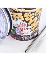 ΘΕΡΜΟΣ COFFEE MUG SAVE THE AEGEAN 350ml GRAFFITI RHYTHM