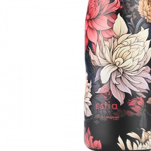 ΘΕΡΜΟΣ TRAVEL FLASK SAVE THE AEGEAN 500ml MIDNIGHT BLOSSOM
