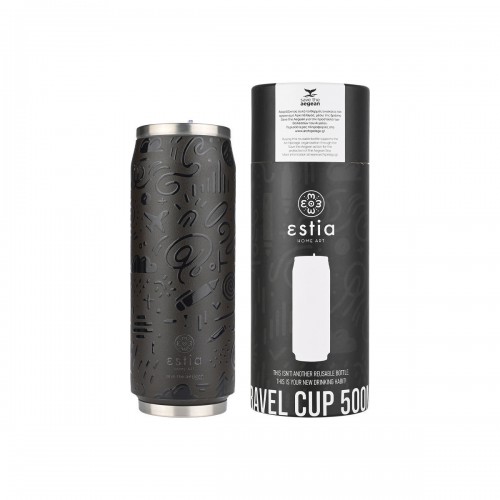 ΘΕΡΜΟΣ TRAVEL CUP SAVE THE AEGEAN 500ml NOIR ECHO