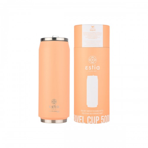 ΘΕΡΜΟΣ TRAVEL CUP SAVE THE AEGEAN 500ml PEACH FUZZ