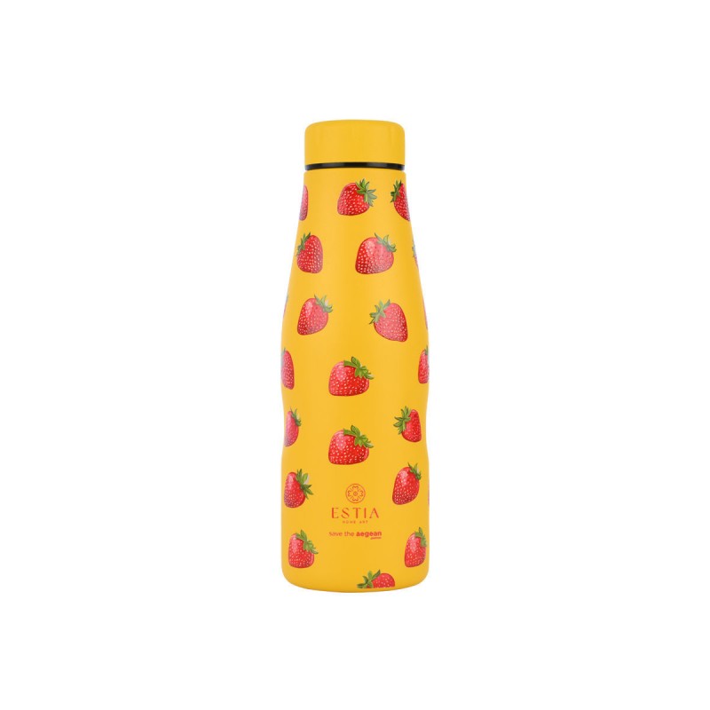 ΘΕΡΜΟΣ TRAVEL FLASK SAVE THE AEGEAN 500ml BERRY BRIGHT