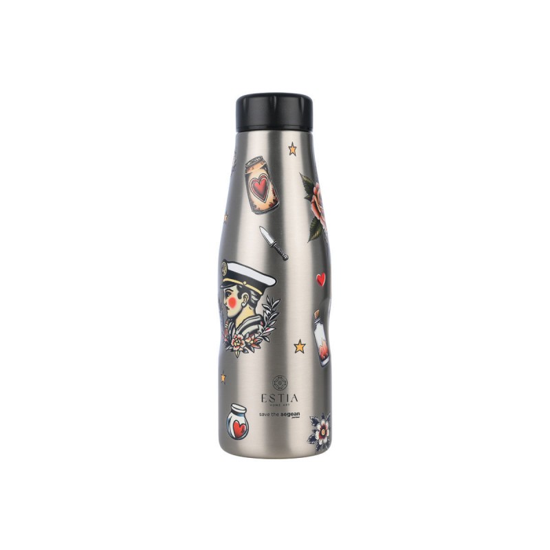 ΘΕΡΜΟΣ TRAVEL FLASK SAVE THE AEGEAN 500ml OLD SCHOOL INK