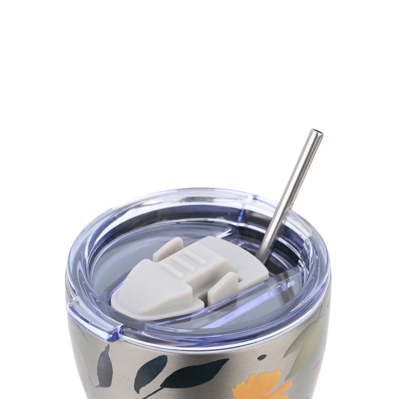 ΘΕΡΜΟΣ COFFEE MUG SAVE THE AEGEAN 350ml SILVER BOTANIC