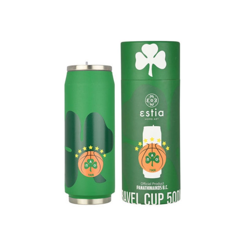 ΘΕΡΜΟΣ TRAVEL CUP PANATHINAIKOS BC EDITION 500ml ΘΕΡΜΟΣ TRAVEL CUP PANATHINAIKOS BC EDITION 500ml