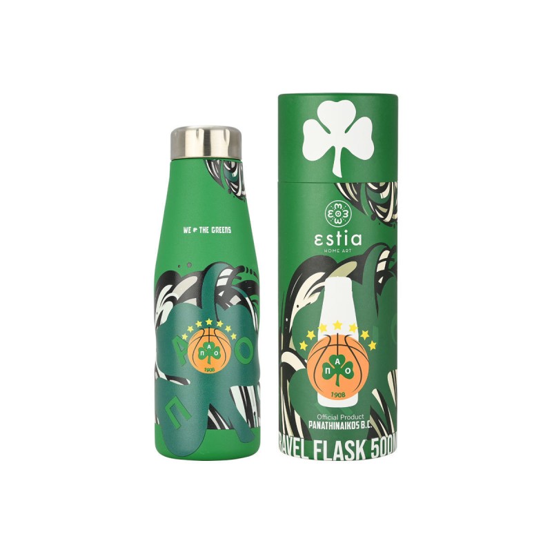 ΘΕΡΜΟΣ TRAVEL FLASK PANATHINAIKOS BC EDITION 500ml ΘΕΡΜΟΣ TRAVEL FLASK PANATHINAIKOS BC EDITION 500ml