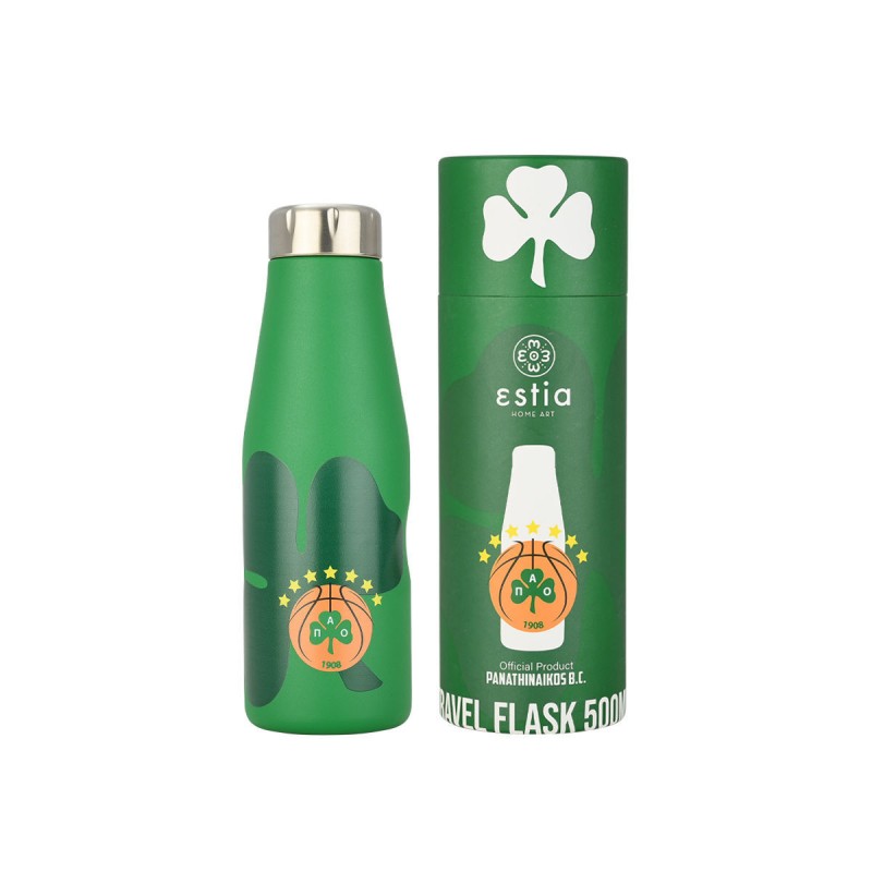 ΘΕΡΜΟΣ TRAVEL FLASK PANATHINAIKOS BC EDITION 500ml ΘΕΡΜΟΣ TRAVEL FLASK PANATHINAIKOS BC EDITION 500ml