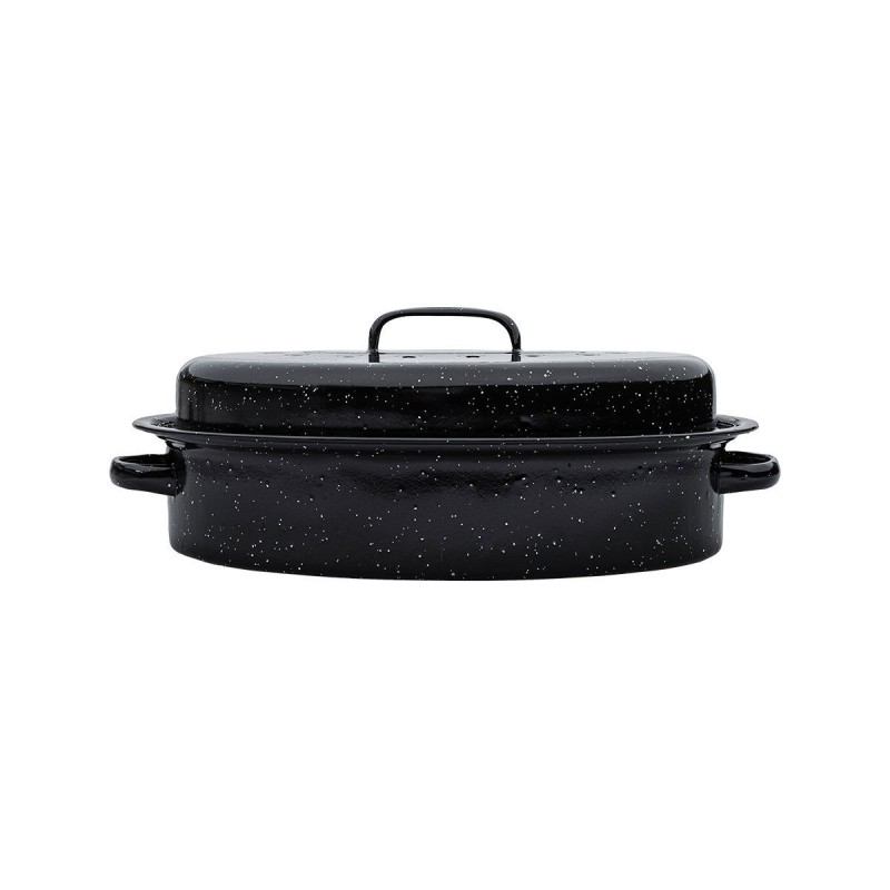 ΓΑΣΤΡΑ ENAMEL ΕΜΑΓΙΕ 37x27x15cm 4.8lt ΜΕ ΣΧΑΡΑ