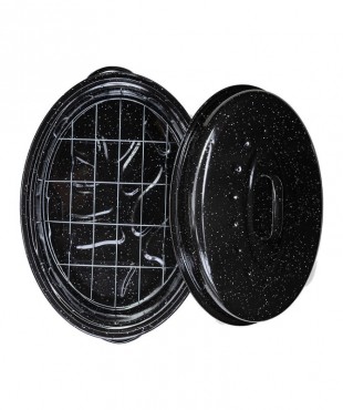 ΓΑΣΤΡΑ ENAMEL ΕΜΑΓΙΕ 37x27x15cm 4.8lt ΜΕ ΣΧΑΡΑ