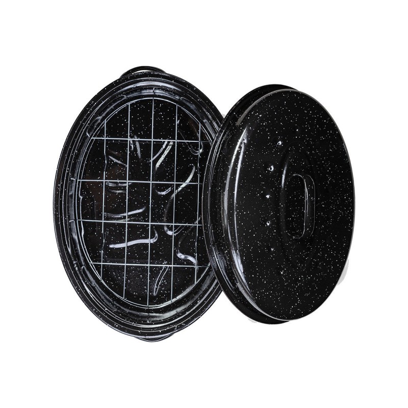 ΓΑΣΤΡΑ ENAMEL ΕΜΑΓΙΕ 37x27x15cm 4.8lt ΜΕ ΣΧΑΡΑ