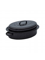 ΓΑΣΤΡΑ ENAMEL ΕΜΑΓΙΕ 37x27x15cm 4.8lt ΜΕ ΣΧΑΡΑ