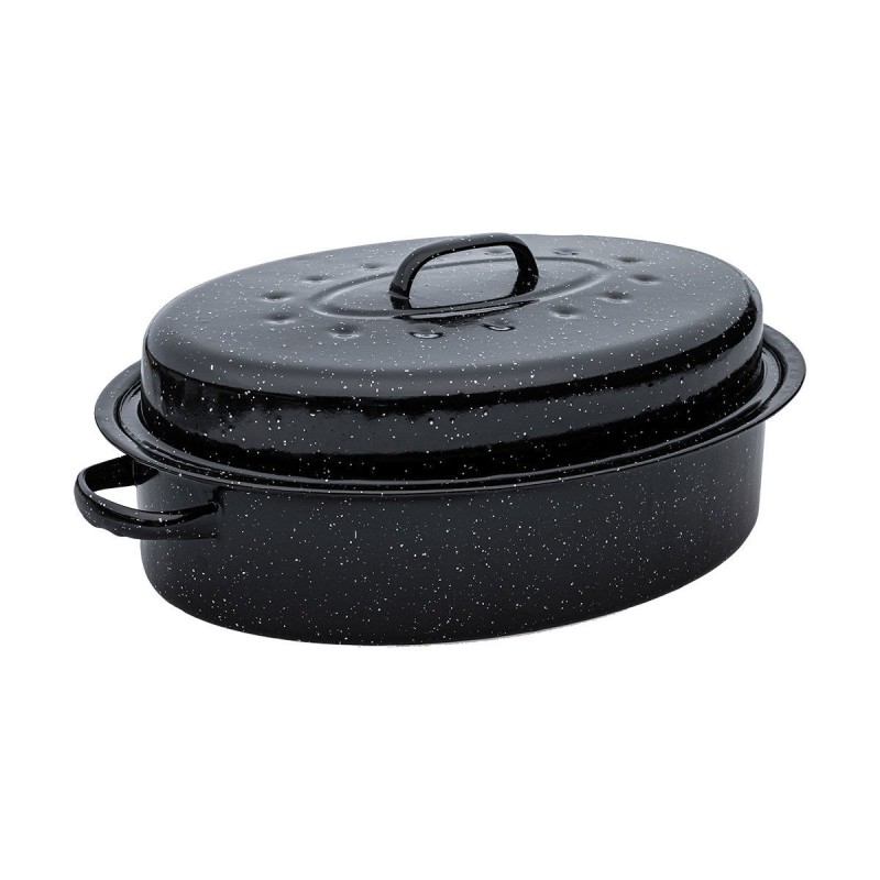 ΓΑΣΤΡΑ ENAMEL ΕΜΑΓΙΕ 42x32x18cm 7.8lt ΜΕ ΣΧΑΡΑ