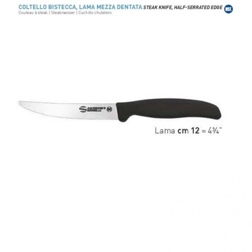 ST85B12B ΜΑΧΑΙΡΙ MIΣΟ ΙΣΙΟ/ΟΔΟΝΤΩΤΟ 12CM SUPRA-STEAK KNIFE SERRATED 12CM