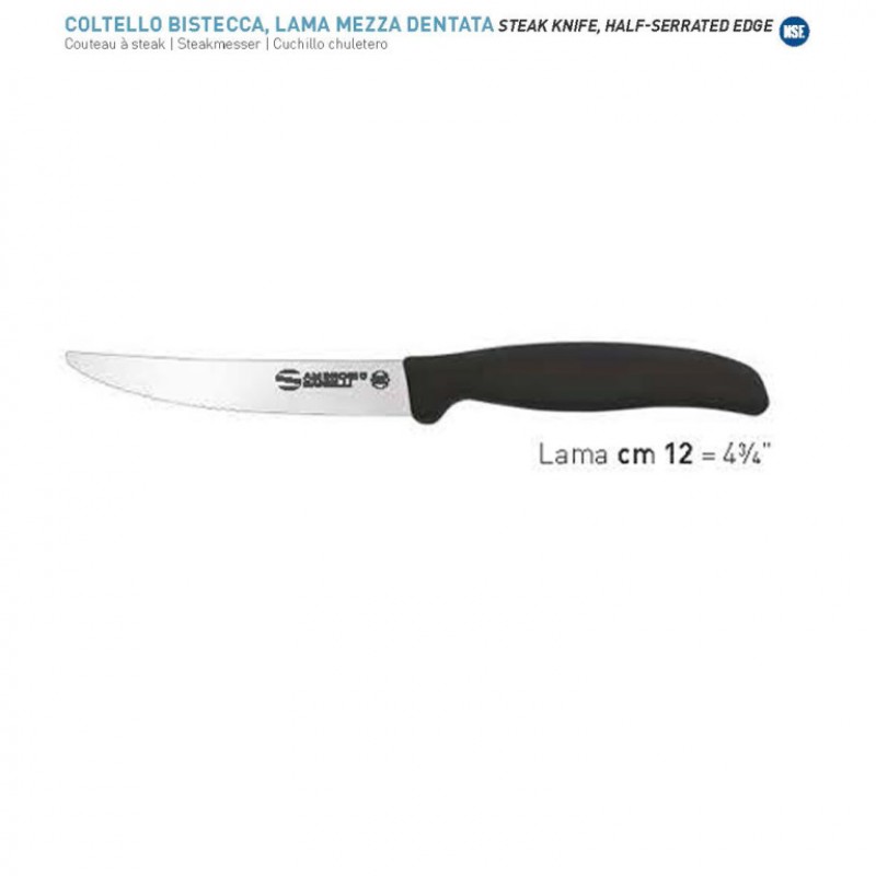 ST85B12B ΜΑΧΑΙΡΙ MIΣΟ ΙΣΙΟ/ΟΔΟΝΤΩΤΟ 12CM SUPRA-STEAK KNIFE SERRATED 12CM