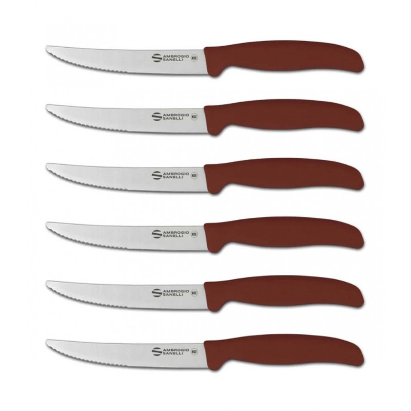 BT85B12N  ΜΑΧΑΙΡΙ MIΣΟ ΙΣΙΟ/ΟΔΟΝΤΩΤΟ 12CM ΚΑΦΕ ΛΑΒΗ ΒΒQ STEAK KNIFE SERRATED 12CM