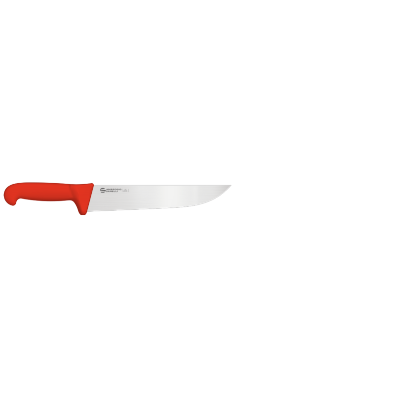 SM09018R ΜΑΧΑΙΡΙ ΚΡΕΑΤΟΣ ΦΑΡΔΥ ΚΟΚΚΙΝΗ ΛΑΒΗ 18CM- BUTCER KNIFE 18CM RED