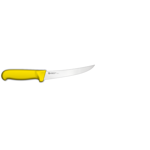SD00015Y ΜΑΧΑΙΡΙ ΞΕΚΟΚΚΑΛΙΣΜΑΤΟΣ ΚΥΡΤΟ 15CM KITPINH ΛΑΒΗ - CURVED BONING KNIFE STIFF 15CM YELLOW