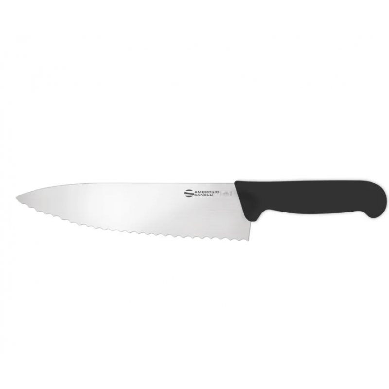 SC46024B - ΜΑΧΑΙΡΙ ΣΕΦ ΟΔΟΝΤΩΤΟ ΜΑΥΡΗ ΛΑΒΗ 24CM- CHEF KNIFE SERRATED BLACK 24CM