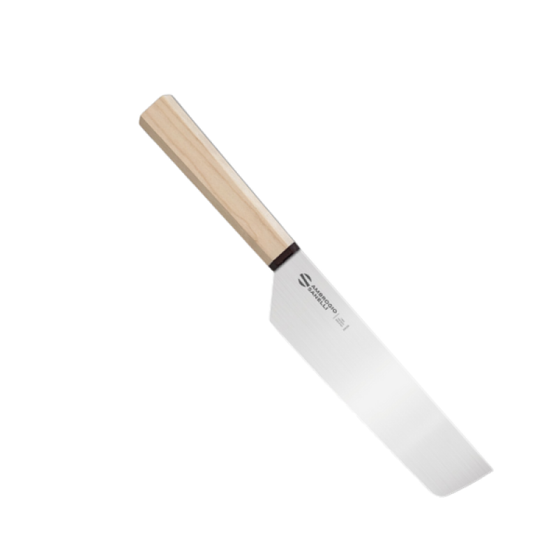 XJ38018C - ΜΑΧΑΙΡΙ NAKIRI ΕΞΑΓΩΝΗ ΞΥΛΙΝΗ ΛΑΒΗ 18CM - HEXAGON NAKIRI KNIFE 18CM