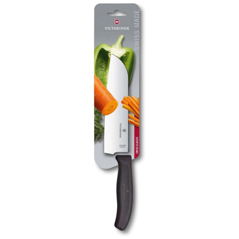 6.8503.17Β MAXAIΡΙ SANTOKU ΜΑΥΡΟ VICTORINOX
