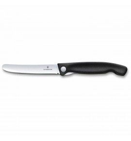 Μαχαίρι κουζίνας 11 εκατ. στρογγυλό μαύρη λαβή αναδιπλούμενο Swiss Classic