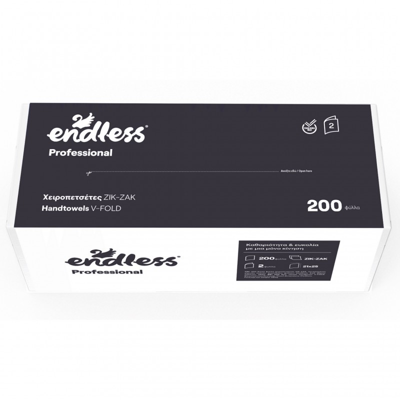 ΧΕΙΡΟΠΕΤΣΕΤΑ ΖΙΚ-ΖΑΚ 2PLY 200Φ