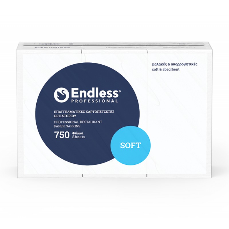 ΧAΡΤΟΠΕΤΣΕΤΑ ΕΣΤΙΑΤΟΡΙΟΥ ΕNDLESS ΛΕΥΚΗ ΜΑΛΑΚΗ 24Χ24 5ΠΑΚ 750ΤΕM