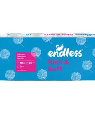 ΡΟΛΟ ΥΓΕΙΑΣ RICH AND SOFT ENDLESS 3PLY 9ΠΑΚ.Χ10ΤΕΜ (120GR)