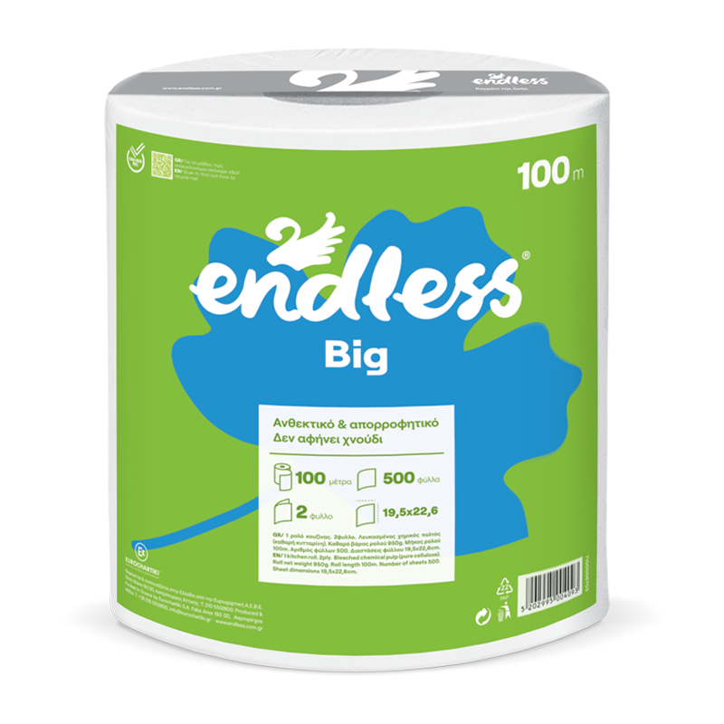 ΡΟΛΟ ΚΟΥΖΙΝΑΣ ENDLESS 6πακ.Χ 1kg POINT to POINT (100m)