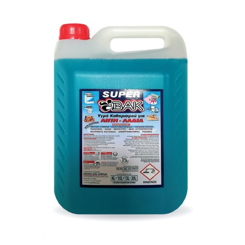 SUPER BAK ΛΙΠΗ KAI ΛΑΔΙΑ 4LT