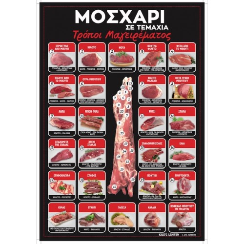 ΤΥΠΩΜΕΝΗ ΑΦΙΣΑ ΠΛΑΣΤΙΚΟΠΟΙΗΣΗ 55Χ80 ΜΟΣΧΑΡΙ ΚΟΚΚΙΝΟ