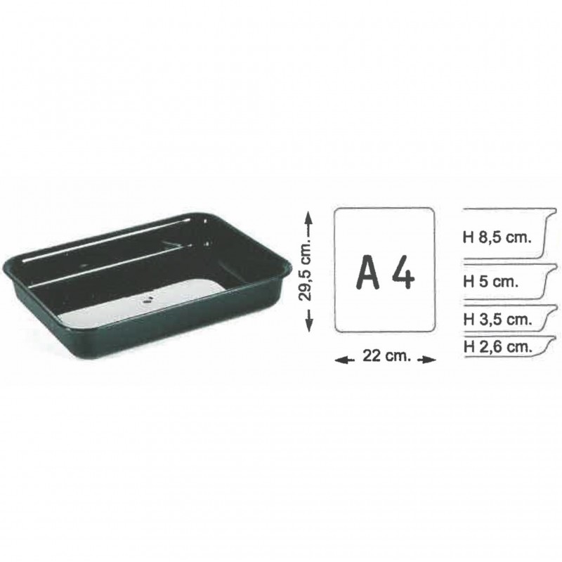 ΔΙΣΚΑΚΙ PMMA A4H26 ΜΑΥΡΟ ΔΙΑΣΤ. 29,5Χ22Χ2,6